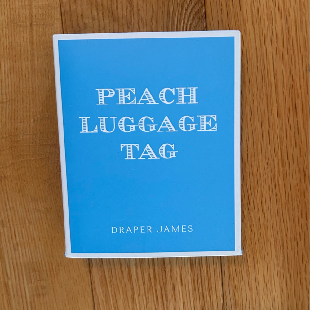 Draper James Peach Luggage Tag - New